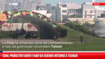 Cina, mobilitati aerei e navi da guerra intorno a Taiwan