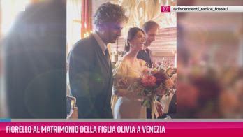 VIDEO Fiorello al matrimonio della figlia Olivia a Venezia