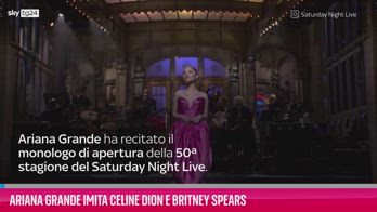 VIDEO Ariana Grande imita Celine Dion e Britney Spears