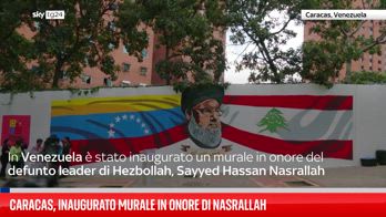 Venezuela, inaugurato murale in onore di Nasrallah