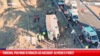 Turchia, pulmino si ribalta ad Aksaray: almeno 6 morti