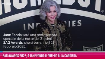 VIDEO SAG Awards 2025, a Jane Fonda il premio alla carriera