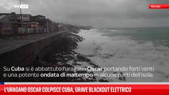 L’uragano Oscar colpisce Cuba, grave blackout elettrico