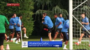 COLL ATALANTA ALLENAMENTO PRE CELTIC