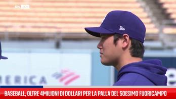 Baseball, oltre 4milioni di dollari per la palla del 50esimo fuoricampo