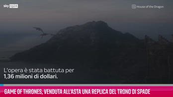 VIDEO Venduto all'asta una replica del trono di GOT