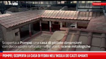 Pompei, scoperta Casa di Fedra nell’Insula dei Casti Amanti