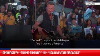 Springsteen su Trump: “Un tiranno”. Lui: “Usa diventati discarica”