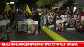 Israele, protesta dei familiari degli ostaggi sotto casa di Netanyahu