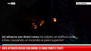 Drone russo colpisce un grattacielo di Kiev