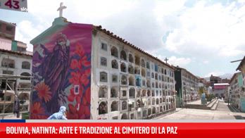 Murales colorati animano il cimitero boliviano in vista del Giorno dei Morti