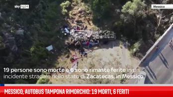 Incidente d'autobus nel Messico centrale, 19 morti