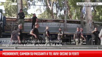 Camion contro fermata autobus a Tel Aviv, oltre 30 feriti