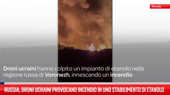 Incendio in un impianto di etanolo in Russia dopo l’attacco di un drone