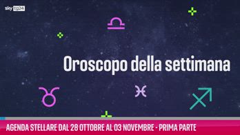 VIDEO Agenda stellare 30 ottobre al 5 novembre - Prima parte