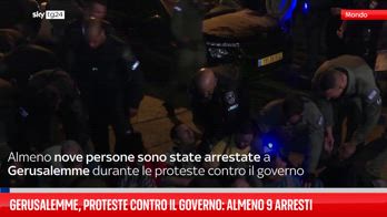 Gerusalemme, proteste contro il governo: almeno 9 arresti