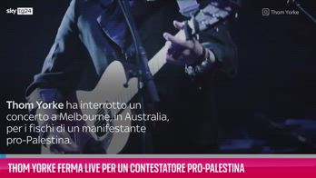 VIDEO Thom Yorke, show interrotto per fischi pro-Palestina