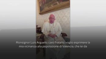 Papa Francesco prega per le vittime dellâalluvione in Spagn