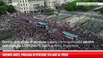 Argentina, centinaia di persone al gay pride