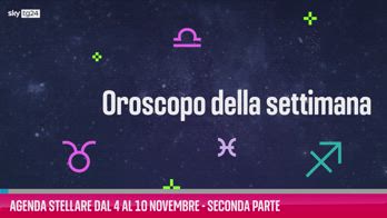 VIDEO Agenda stellare dal 4 al 10 novembre - Seconda parte