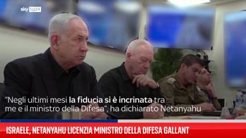 Netanyahu licenzia ministro difesa Gallant