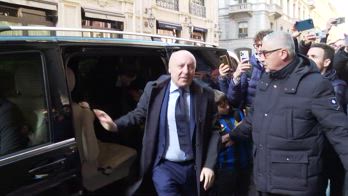 ARRIVI MAROTTA E ANTONELLO AL PRANZO UEFA