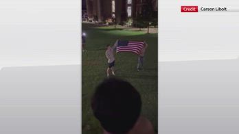 Elezioni Usa, universitari festeggiano vittoria di Trump