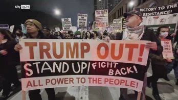 Elezioni Usa, protesta anti-Trump per le vie di Chicago