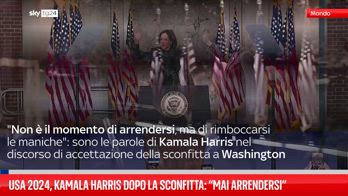 Usa 2024, Kamala Harris dopo la sconfitta: “Mai arrendersi”