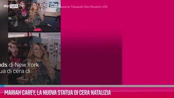 VIDEO Mariah Carey, la nuova statua di cera natalizia