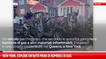 New York, esplode un’auto piena di bombole di gas