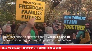 ERROR! Newyorkesi marciano per "proteggere il nostro futuro" dopo la vittoria di Trump