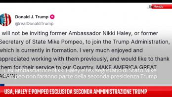 Trump: "Mike Pompeo e Nikki Haley non faranno parte mia Amministrazione"