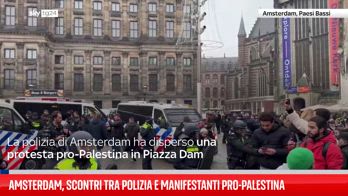 La polizia olandese ferma manifestazione filo-palestinese