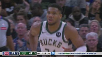 NBA, 59 punti di Giannis Antetokounmpo contro Detroit