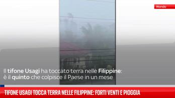 Filippine, tifone Usagi tocca terra: forti venti e pioggia