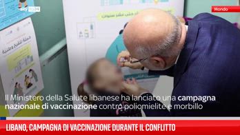 Libano, campagna di vaccinazione durante il conflitto