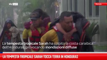 La tempesta tropicale Sarah tocca terra in Honduras