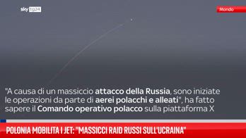 Polonia mobilita i jet: "Massicci raid russi sull'Ucraina"