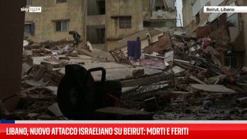 Libano, case danneggiate da un attacco israeliano su Beirut