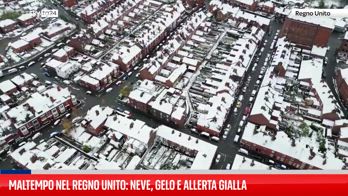 Maltempo nel Regno Unito: neve, gelo e allerta gialla