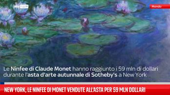 New York, le Ninfee di Monet vendute all'asta per 59 mln di dollari