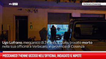 Cosenza, 74enne ucciso nell'officina, indagato il nipote