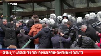 Serbia, 11 arresti per crollo mortale in stazione: continuano scontri