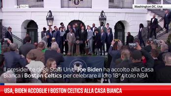 USA, Biden accoglie i Boston Celtics alla Casa Bianca