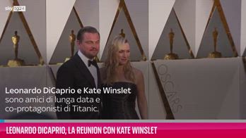 VIDEO Leonardo DiCaprio, la reunion con Kate Winslet