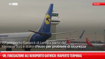 Gb, evacuato terminal aeroporto Gatwick per incidente di sicurezza