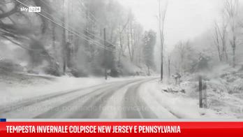 Tempesta invernale colpisce New Jersey e Pennsylvania