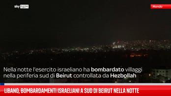 Libano, bombardamenti israeliani a sud di Beirut