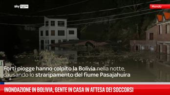 Inondazione in Bolivia, gente in casa in attesa dei soccorsi